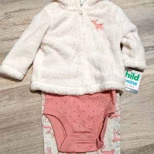 Girls fawn outfit. 3-6 month